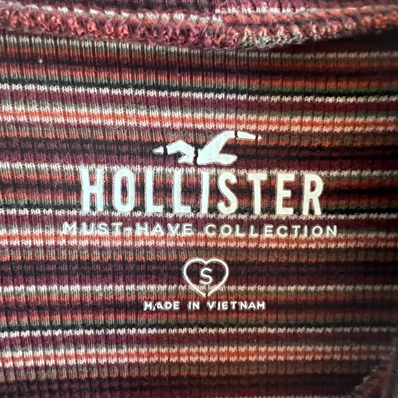 Hollister mock neck multicoloured full sleeved top - Picture 3 of 3